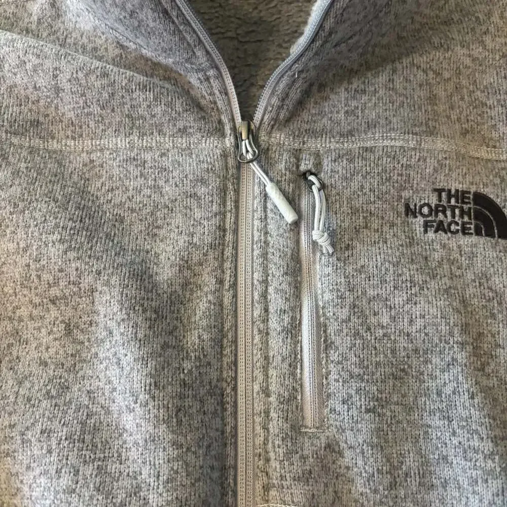 North Face Gordon Lyon Sweater Fleece Full Zip Jacket Mens M Gray NWT Microsoft